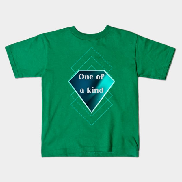 One of a kind diamond Kids T-Shirt by Warmist